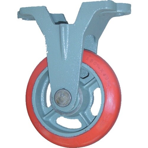 ヨドノ 鋳物中荷重用ジェンゴム車輪固定車付ベアリン