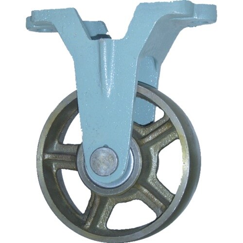 ヨドノ 鋳物車輪固定車付きベアリング入 130φ