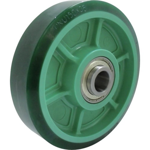 ヨドノ 樹脂製ウレタンゴム車輪(ベアリング入) 1