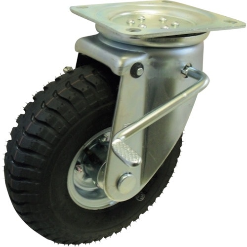 ヨドノ 空気入りタイヤ自在車ストッパー付