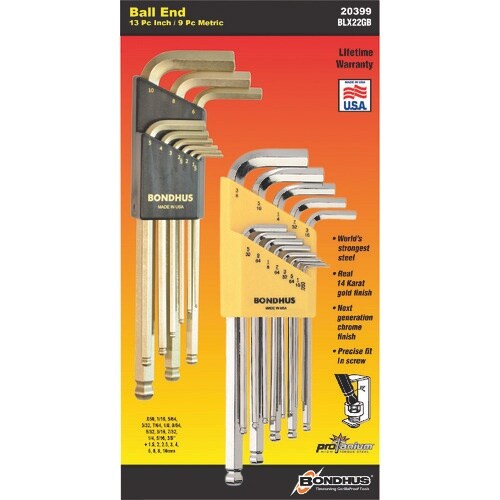 BONDHUS ボールポイントLレンチセット ダブ