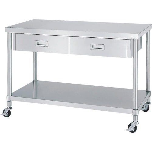 シンコー ステンレス(SUS430)作業台片面引出