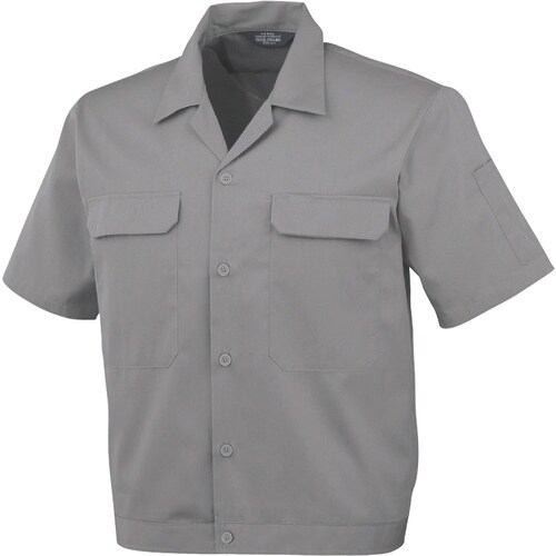 コーコス 開襟半袖ブルゾンA−6650 3 グレー