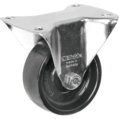 シシク 耐熱樹脂車輪付キャスター 80径 固定 ス