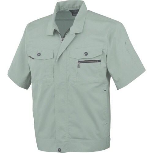 コーコス 立体カット半袖ブルゾン 9グリーン L