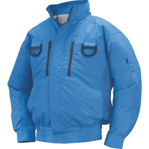 空調服 タチエリ肩当有フルハーネス用NSPブルー3