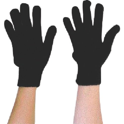 丸和ケミカル カラーナイロン軍手 黒