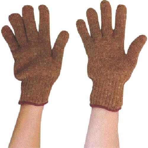 丸和ケミカル カラーナイロン軍手 茶