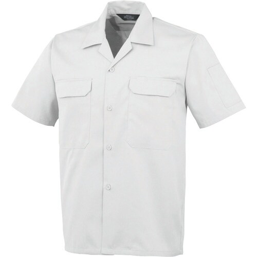 コーコス 開襟半袖シャツA−6657 33 シルバ