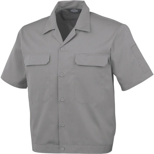 コーコス 開襟半袖ブルゾンA−6650 3 グレー