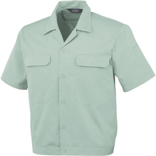 コーコス 開襟半袖ブルゾンA−6650 9 グリー