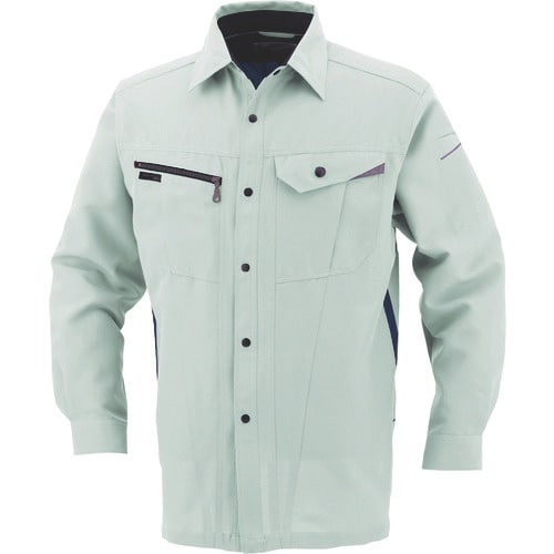 コーコス 長袖シャツAS−728 9 EグリーンL