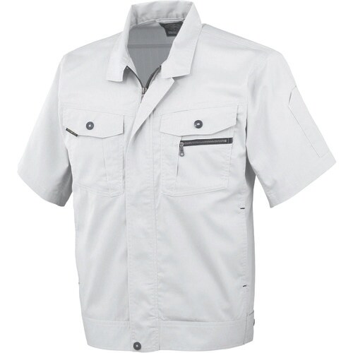 コーコス 立体カット半袖ブルゾン 3シルバー LL