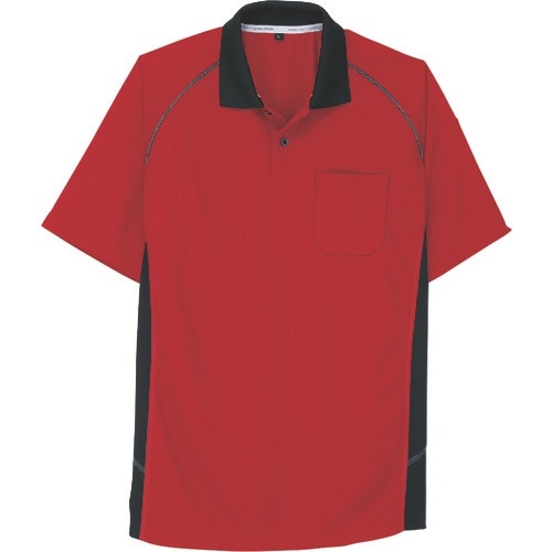 コーコス 半袖ポロシャツ A−3377 20レッド