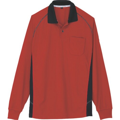 コーコス 長袖ポロシャツ A−3378 12オレン