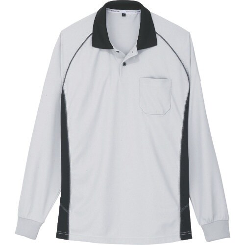 コーコス 長袖ポロシャツ A−3378 3シルバー