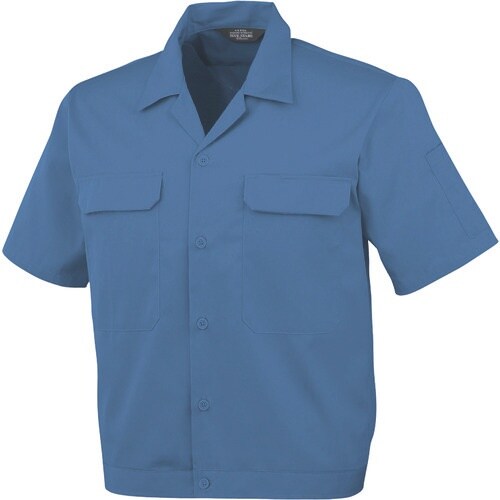 コーコス 開襟半袖ブルゾンA−6650 6 ブルー