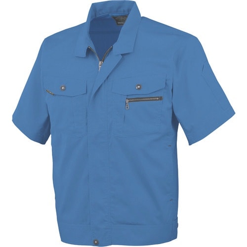 コーコス 立体カット半袖ブルゾン 6ブルー S