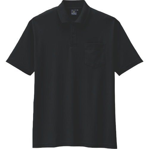 コーコス 制電・防透・消臭半袖ポロシャツ 13ブラ