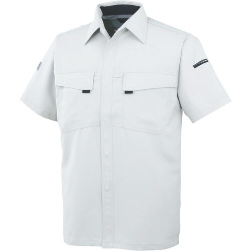 コーコス 半袖シャツA−3367 3 シルバー M