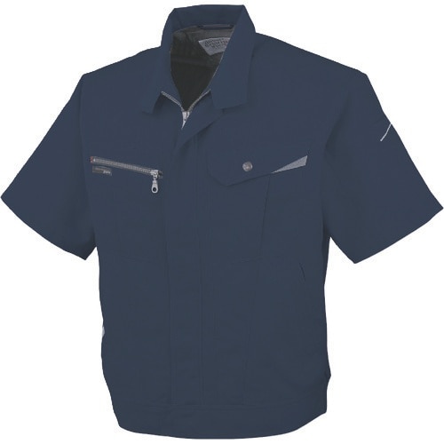 コーコス 半袖ブルゾンAS−720 1 Mネイビー