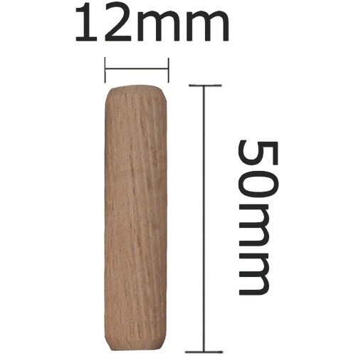 WAKI 木工ダボ 12X50 100個入り DB