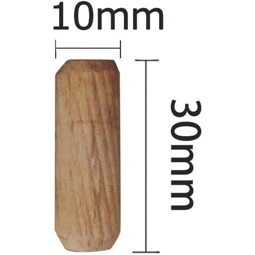 WAKI 木工ダボ 10X30 100個入り DB