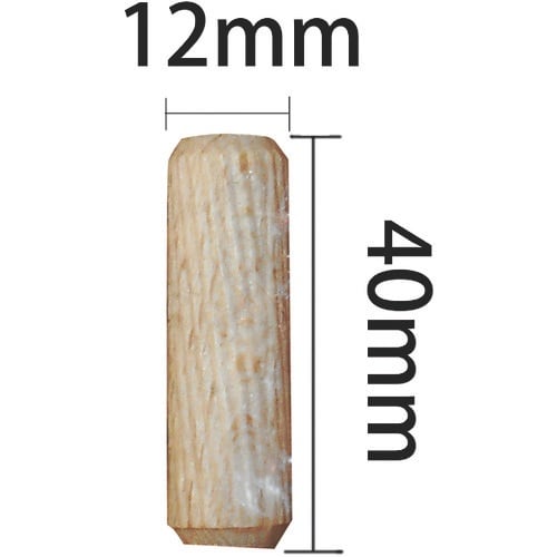WAKI 木工ダボ 12X40 100個入り DB