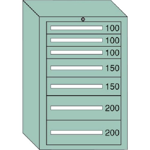 OS 中量キャビネット(6型) 間口693×奥行5