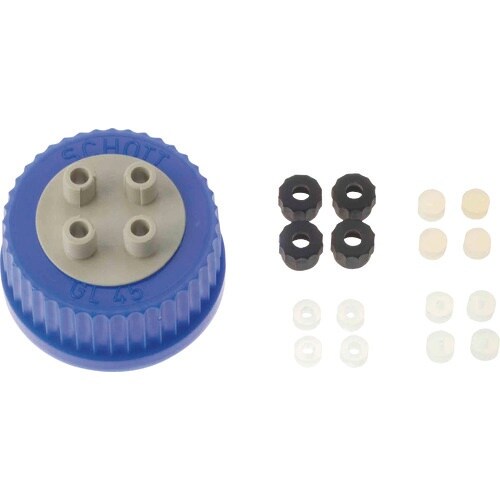 SIBATA HPLC 4ポートねじ口キャップセッ