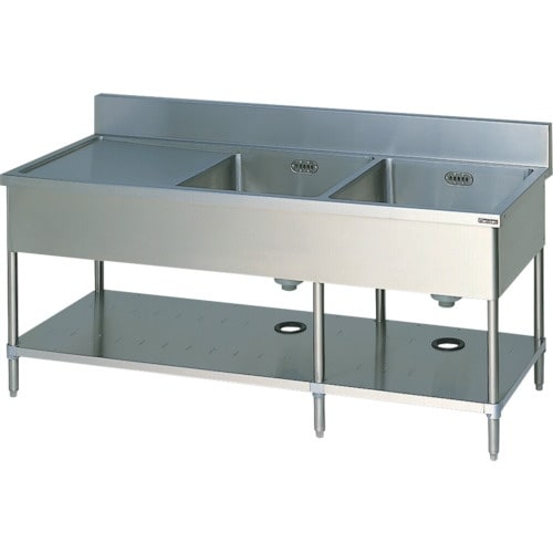 Maruzen 二槽水切シンク(ホース付)