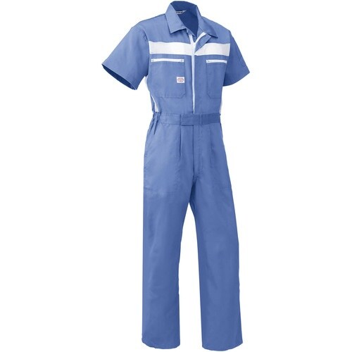 AUTO−BI 半袖つなぎ服1035−004スカイ
