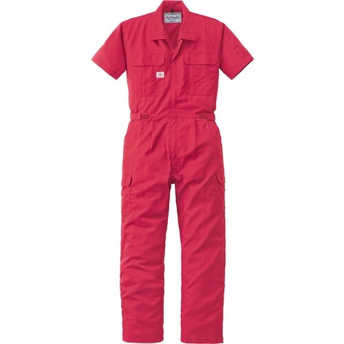 AUTO−BI 半袖つなぎ服2301−005レッド