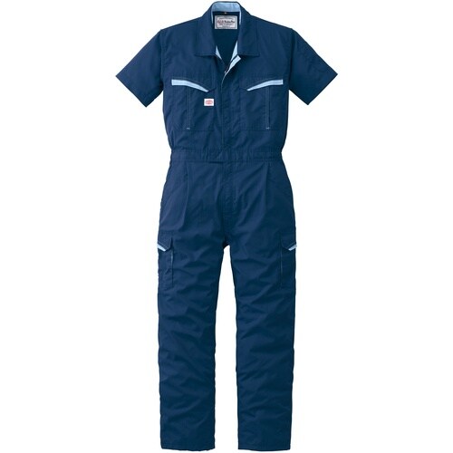 AUTO−BI 半袖つなぎ服8901−001ネイビ