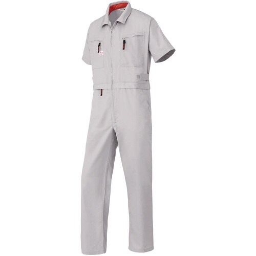 AUTO−BI 腰割れ式半袖つなぎ服6901−00