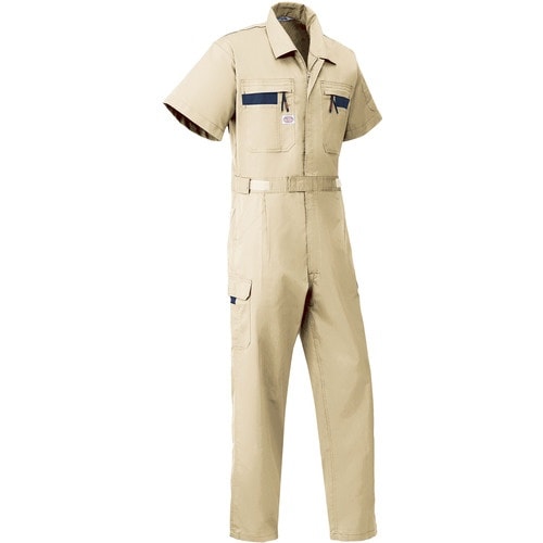 AUTO−BI 半袖つなぎ服8701−011カーキ