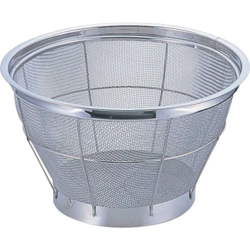 TKG ステンNEWマンモス深型米揚ざる 30cm