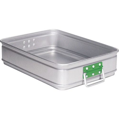 TKG アルミ カラーハンドル番重 大 110 緑