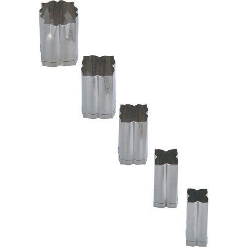 TKG SA18−8手造り業務用抜型(5ヶ組) 柿