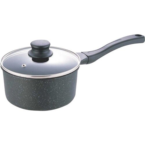 TKG IH テフロンマーブルコート 片手鍋 16