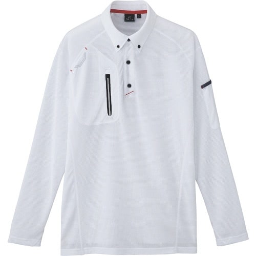 アイトス 長袖ボタンダウンポロシャツ(男女兼用)