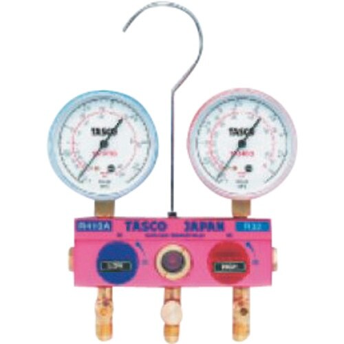 タスコ R410A R32用 ボールバルブ式マニホ