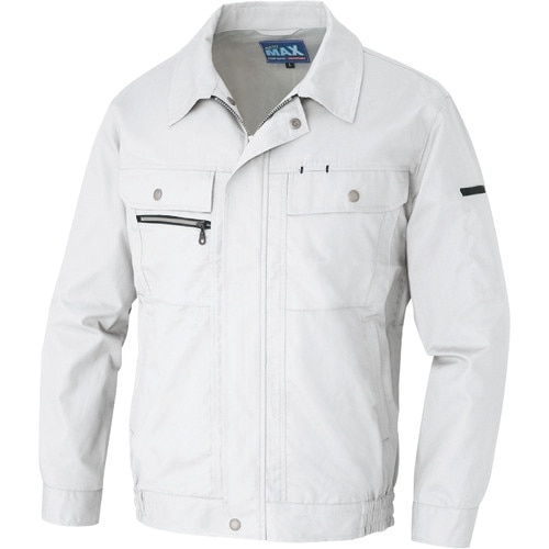 アイトス 長袖サマーブルゾン シルバーグレー L