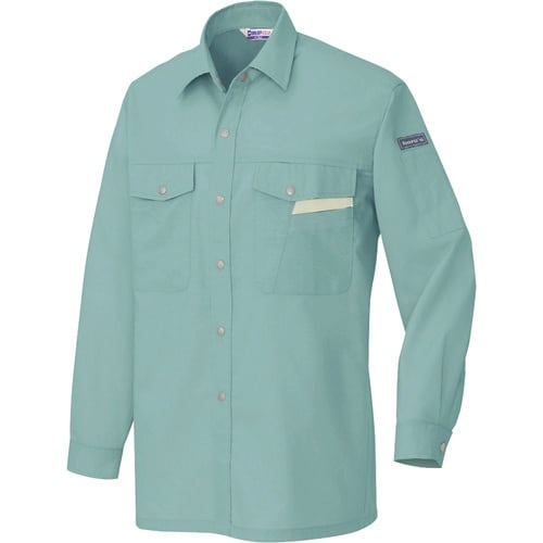 アイトス 長袖シャツ(薄地)(男女兼用) ターコイ