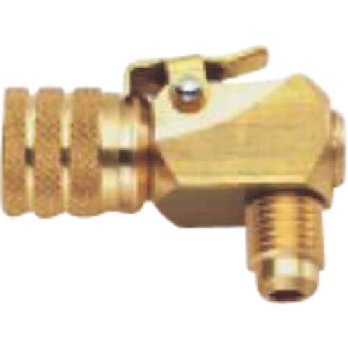 タスコ 1/4″ストップバルブ付ワンタッチコネクタ