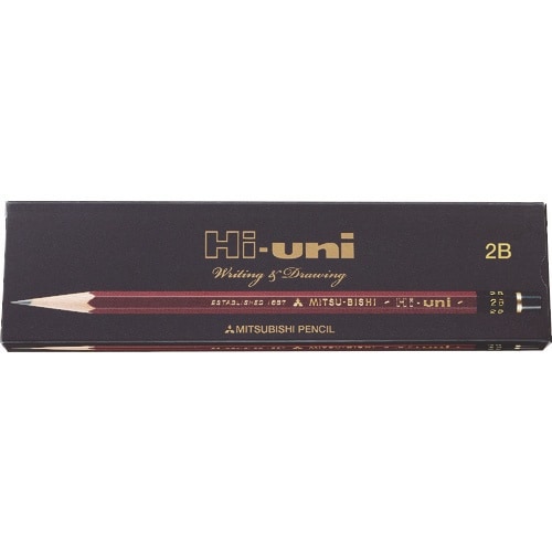 uni ハイユニK紙箱鉛筆2B(12本入)