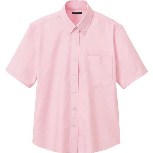 アイトス レディース半袖オックスボタンダウンシャツ