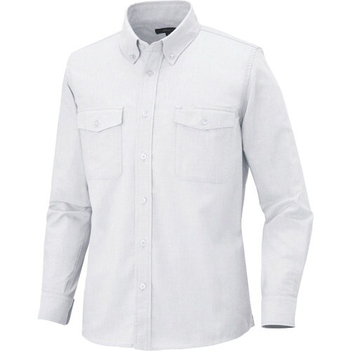 アイトス メンズ長袖オックスボタンダウンシャツ(両