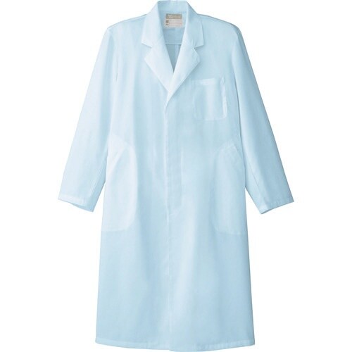 アイトス メンズ白衣コート サックス M