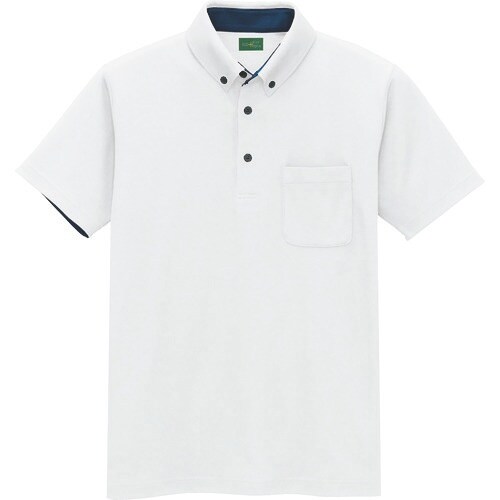 アイトス 制電半袖ポロシャツ(男女兼用) ホワイト